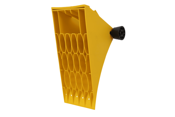 Hemmschuh, Unterlegkeil, Bremskeil LOKHEN H: 193 mm G46 / Set mit Halter