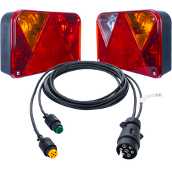 DOBPLAST DPT35 Rücklichter + MANTES Kabelbaum 4m 7PIN