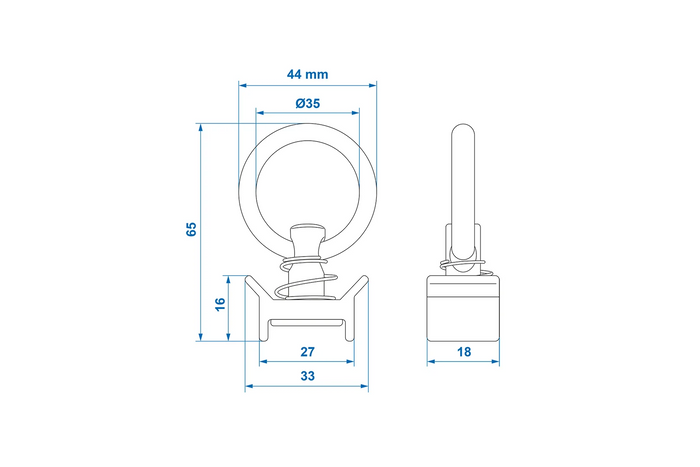 ProPlus 342164 Einzelschienen-Ladungssicherung für Flugzeug- und Güterverkehr