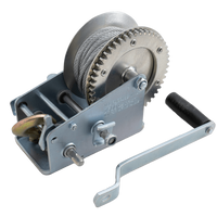 OUTLET Manuelle Seilwinde für KNOTT-Anhänger 1135 kg mit Stahlseil
