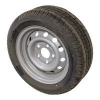 OUTLET Verstärktes Rad für Anhänger LINGLONG REIFEN 195/50 R13C 104/101N UNITRAILER FELGE 5.5Jx13"H2 5x112 ET:30