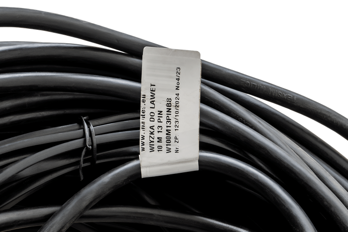 MANTES Elektroinstallation, Anhänger Kabelbaum, 10m, 13 Pol Stecker, 2x 8 Pol Bajonett