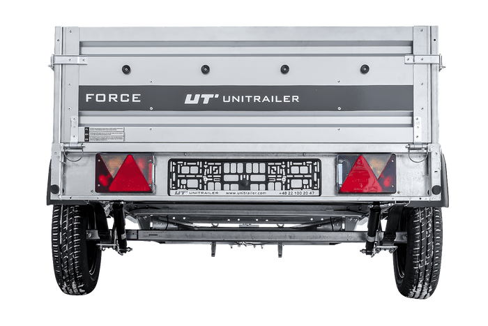 Ungebremster Anhänger mit Blattfedern 230x125 UNITRAILER FORCE 230/R KIPP