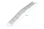 ProPlus 390094 klappbare Rampe für Anhänger 203 cm 340 kg