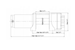 Elektrische Anhängerwinde RUNVA EWP3500A 12V 1588kg mit 12,8m Seil