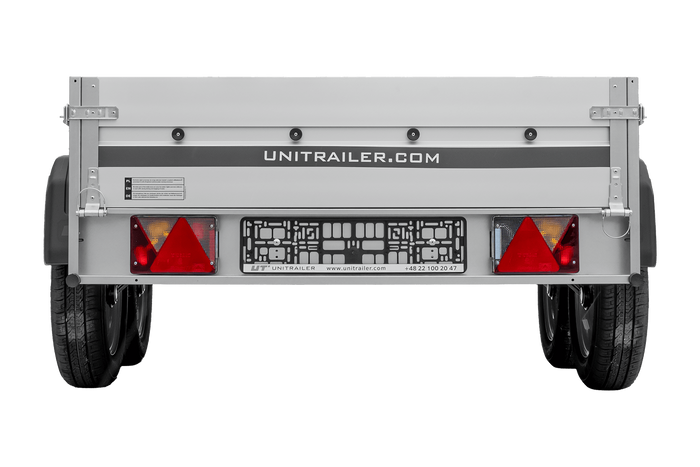 Zweiachsiger Anhänger mit Aluminiumseitenwänden 264x125 Unitrailer Garden 264/2 KIPP ALU