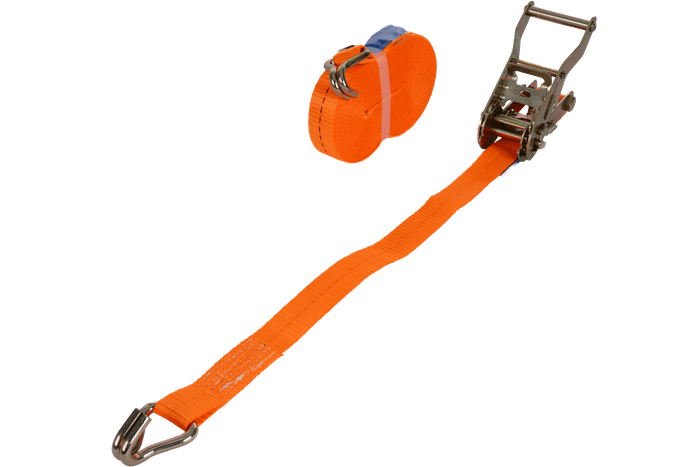 UNITRAILER 10 m/25 mm/1 t oranges Transportband mit Spanner