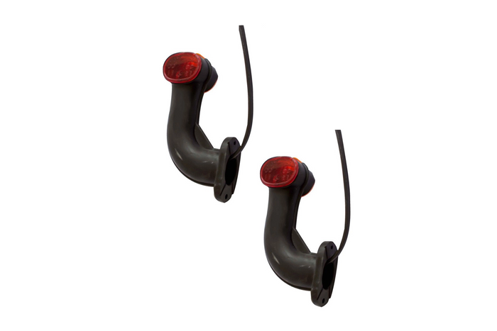 ASPÖCK SUPERPOINT II Positionsleuchten links + rechts an einem Gummiarm