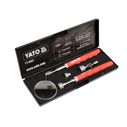 YATO YT-0662 Inspektionsset, Spiegel, Greifer, 3 austauschbare Spitzen