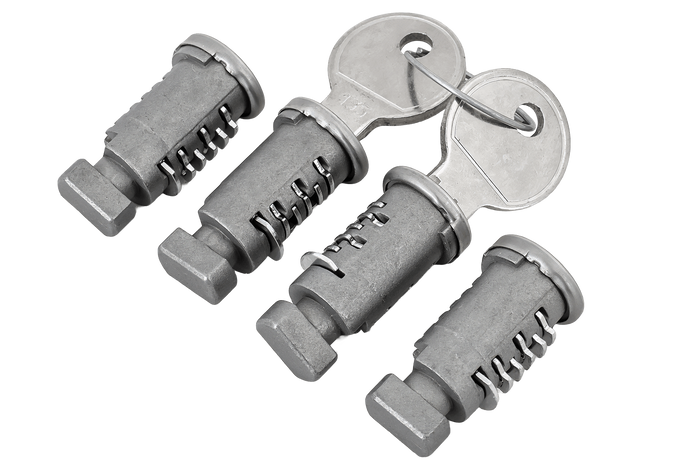 Atera Schloss- und Schlüsselset (4-teilig + 2 Schlüssel) 083010