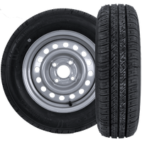 Satz von zwei Rädern für Anhänger KENDA TIRE 165/70 R13 79N KENDA RIM 4Jx13&quot;H2 4x100 ET:30