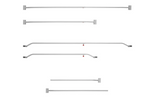 Flache Planenhalterung für ProPlus-Anhänger 340918, verstellbar 132–204 cm