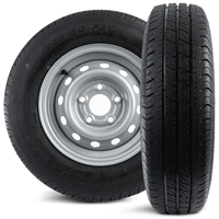 Satz von zwei verstärkten Rädern für den Anhänger. LINGLONG REIFEN 165/80 R13C 96/94N UNITRAILER-FELGEN 4,5Jx13" 5x112 ET:30