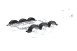 Kotflügel für Bootsanhänger 13" DOMAR D20422D Radlauf 830/240 mm