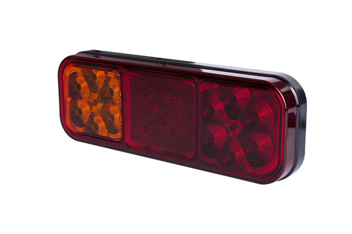 HORPOL LZD 2832 LED-Rückleuchte mit 3 Funktionen, universell