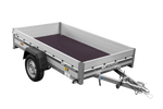 Autotransportanhänger auf Federn mit Aluminiumseitenwänden 230x125 Unitrailer Garden 230/R KIPP ALU