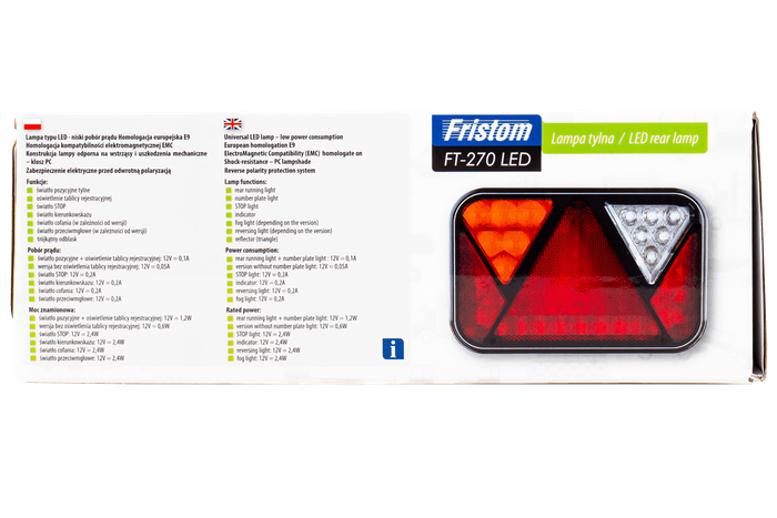 Rücklicht FRISTOM FT-270 LED CANBUS 6 Funktionen rechts