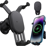 BASEUS Stabile Autohalterung mit Schwerkraftsystem und Qi 15W kabelloser Ladefunktion für die Lüftungsschlitze