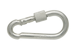 Karabiner mit Schraubverschluss für Seile DROMET KSZ10100 Feuerwehrkarabinerhaken 10x100mm