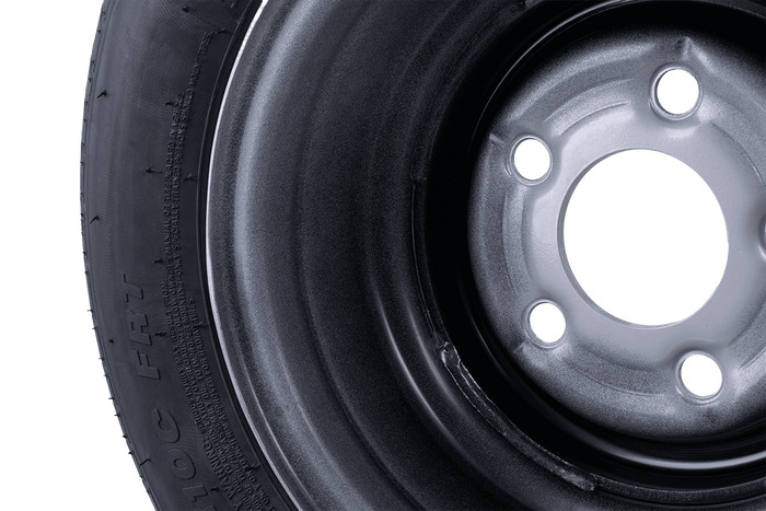 OUTLET Verstärktes Rad für Anhänger REIFEN LINGLONG 195/55 R10C 98/96N FELGE UNITRAILER 6Jx10&quot; 5x112 ET:-4