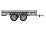 Zweiachsiger Anhänger mit Aluminiumseitenwänden 264x125 Unitrailer Garden 264/2 KIPP ALU