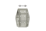 Satz mit vier ProPlus 361519 Anhängerstabilisierungs-Stützplatten mit Feder, 20,5 x 27,5 cm