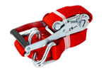 UNITRAILER 8 m/50 mm/5 t rotes Transportband mit Spannvorrichtung