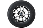 Verstärktes Anhängerrad REIFEN KENDA 185/80 R14C 104/102N ALU FELGE STARCO poliert 5.5Jx14"H2 5x112 ET:30