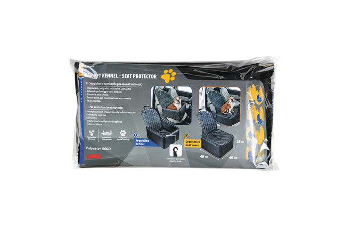 Hundetragetasche LAMP Autositzschutz 40x40cm