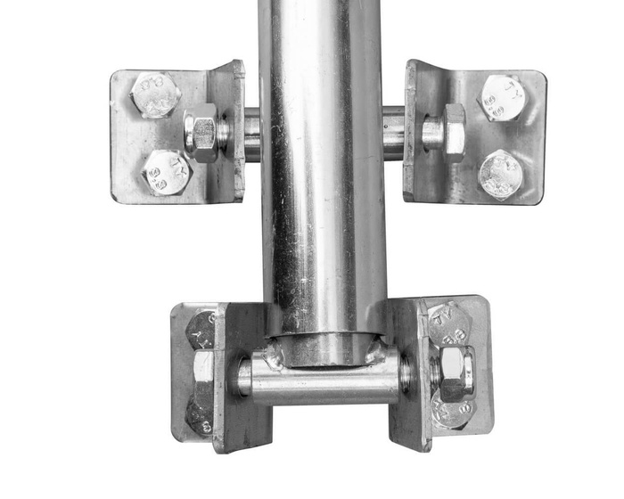 UNITRAILER Kurbelheber mit Halterungen für Anhänger (500–865 mm)