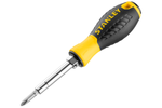 STANLEY 6-fach Schraubendreher 3 Bits / 6 Spitzen