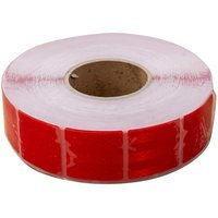 Rotes reflektierendes Klebeband - segmentiert - 45 m