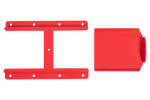 Rote Getreiderutsche UNITRAILER für landwirtschaftliche Anhänger 250x355mm