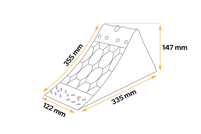 LOKHEN E36 Unterlegkeil mit Halterung H: 147mm