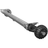 Gebremste AL-KO COMPACT Achse für schwere Anhänger und Autotransporter 1500kg 1510mm 1880mm 5x112