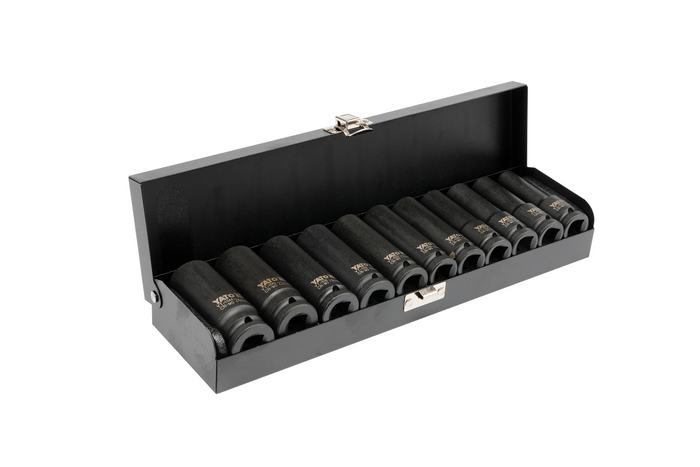 YATO YT-1054 lange Schlagschrauber-Einsätze 1/2"-Einsätze 11 Stück.