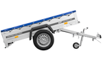 Autotransportanhänger 200x106 UNITRAILER GARDEN 200 KIPP mit blauer Abdeckung