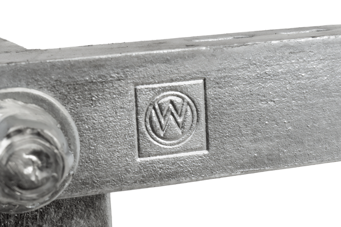 Ausziehbare Eckstütze WINTERHOFF ADS460 V Stabilisator für Anhänger 450 kg 450 mm