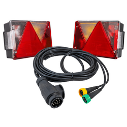 ASPÖCK MULTIPOINT IV Rückleuchten + MANTES Kabelbaum 4,1m 13-PIN