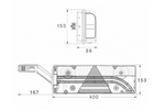 ASPÖCK EUROPOINT III Bajonett-Rücklicht 7PIN ASS2 mit Hupe, 7 Funktionen, rechts