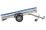 Riesiger Anhänger mit blauer Flachplane GARDEN TRAILER 264 KIPP [ohne Planenträger]