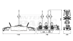 OUTLET Inter Pack New Spider 3 - Anhängerkupplungs-Fahrradträger für 3 Fahrräder 