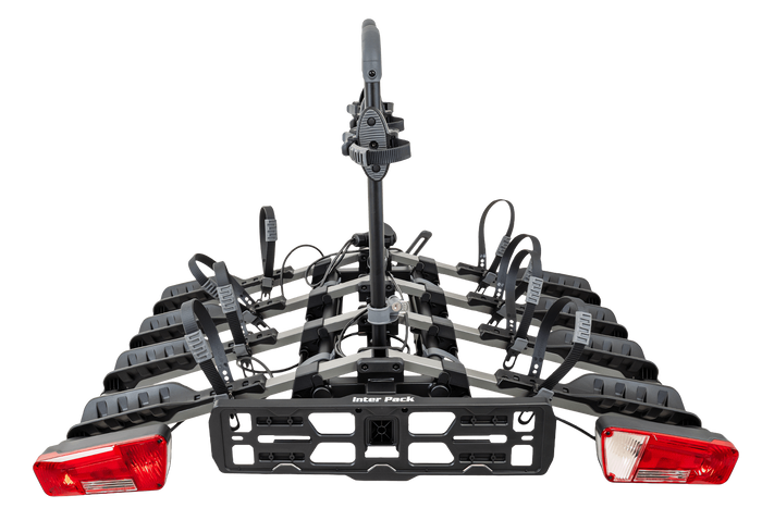 Inter Pack New Spider 4 - Anhängerkupplungs-Fahrradträger für 4 Fahrräder