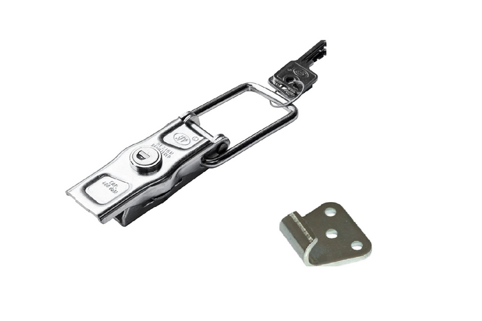 Seitenkupplung mit STEELPRESS ZB-13A+Z-11A Verschluss, komplettes Anhängerseitenschloss mit Schlüssel