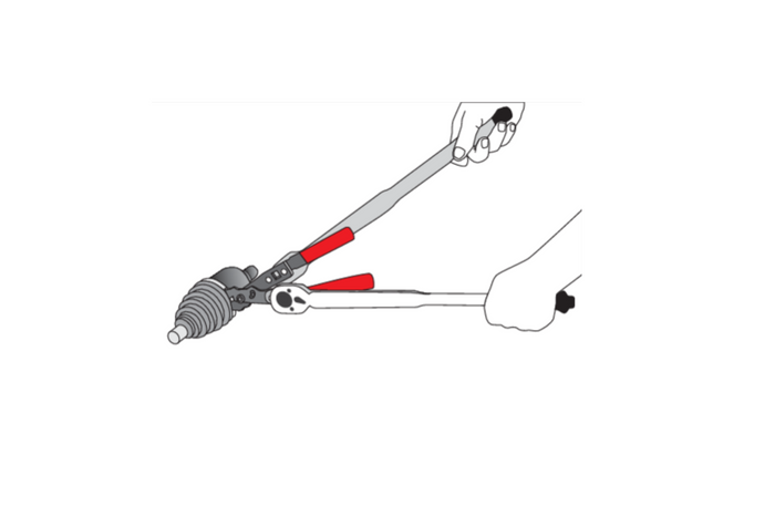 YATO YT-0606 Gelenk-Manschetten-Klemmzange 235 mm