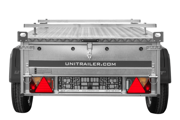 Einachsanhänger 750 kg, 150 x 106 cm Garden Trailer 150 KIPP mit Aluminium-Deckel