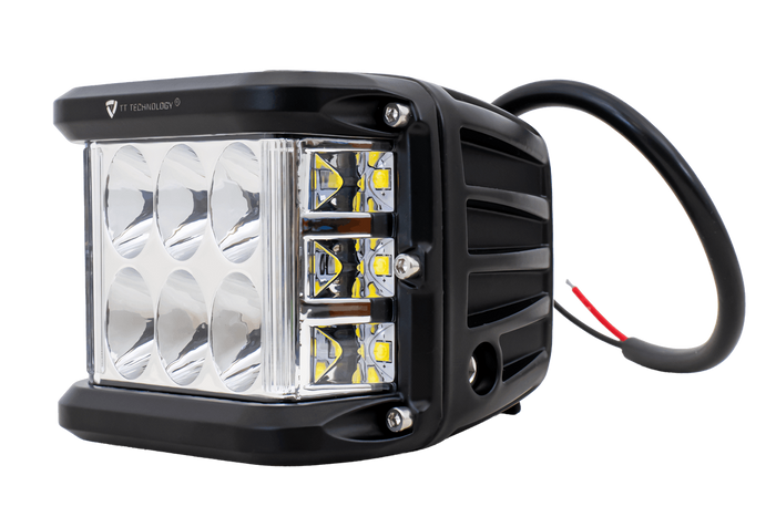 Set bestehend aus zwei LED-Arbeitsscheinwerfern, Reflektor TT TECHNOLOGY TT.13209 12xLED 2200lm