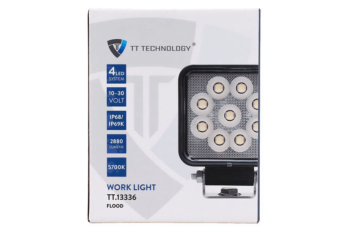 LED-Arbeitsscheinwerfer-Reflektor TT TECHNOLOGY TT.13336 36xLED 2880lm quadratisch