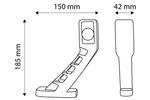 Set bestehend aus zwei TT TECHNOLOGY TT.12191 LED Begrenzungsleuchten, links + rechts, auf einem Gummiarm