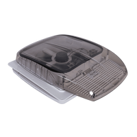 Automatischer Dachventilator PUNDMANN PLUS FAN für Wohnmobile mit Beleuchtung und Rollo 400×400 mm
